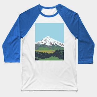 Volcan Lanin or Lanin Volcano between Argentina and Chile WPA Art Deco Poster Baseball T-Shirt